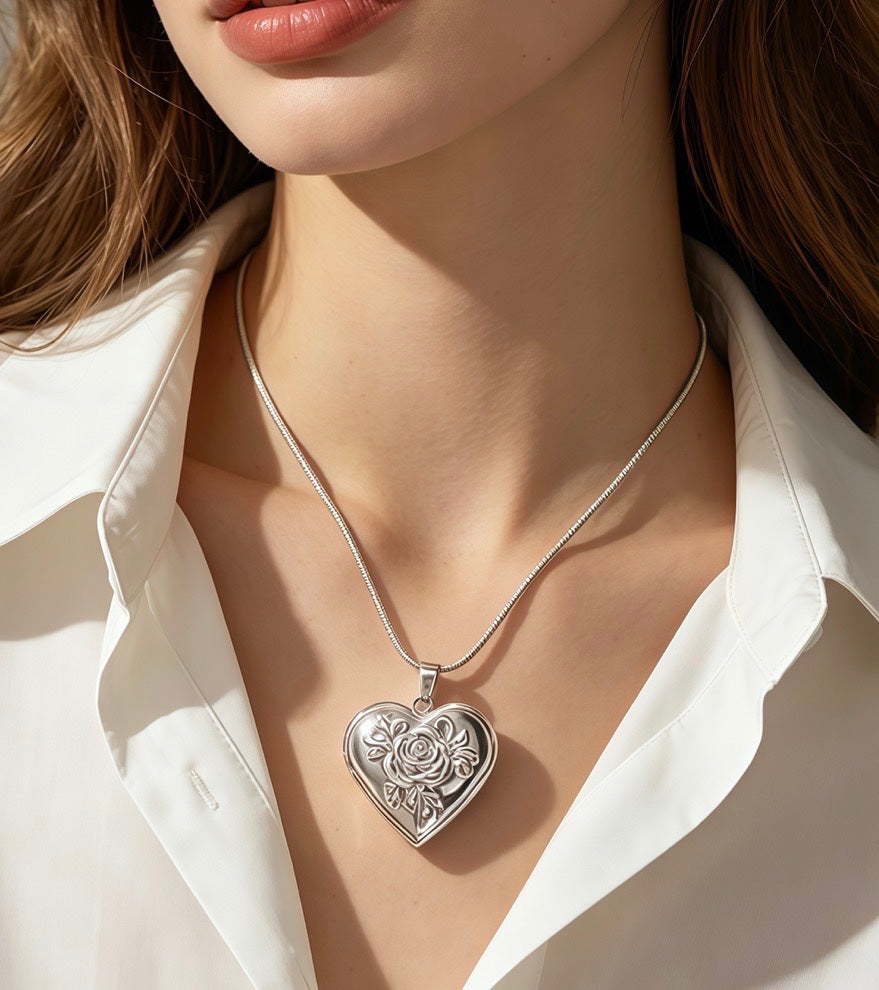 Porcelain Heart Locket "Personalise"