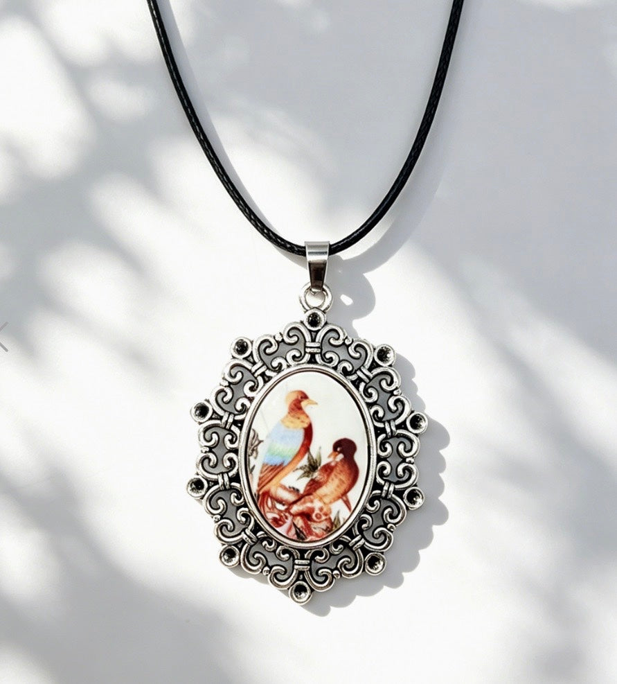 Modern Antique Necklace (Birds) or "Personalise"