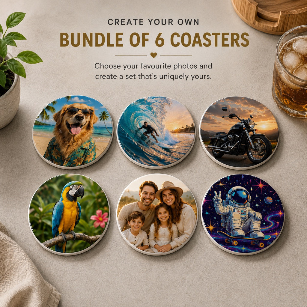 Bundle of 6 Coasters
